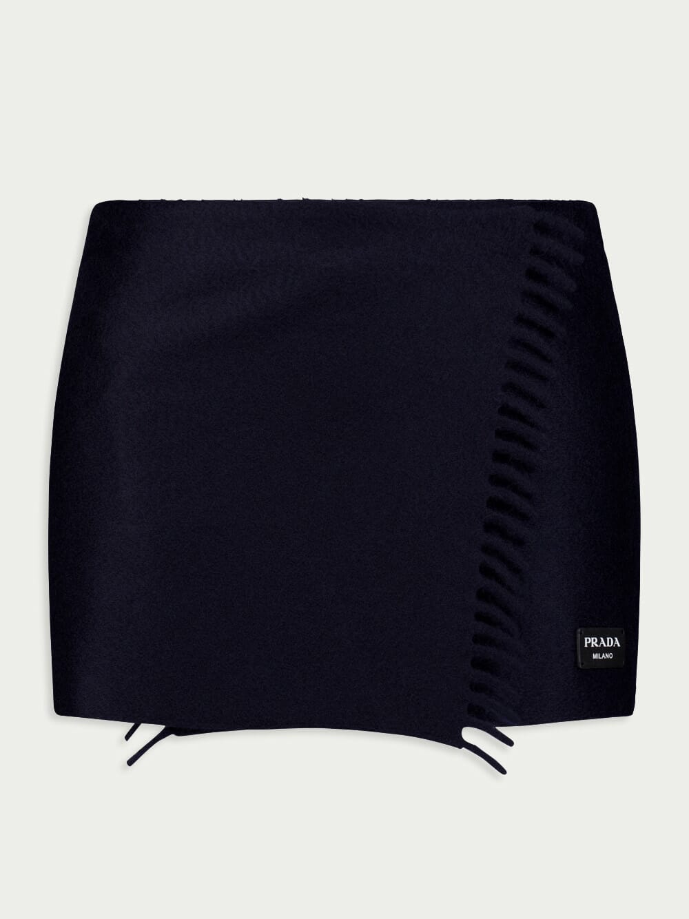 Prada, Fringed Cashmere Miniskirt