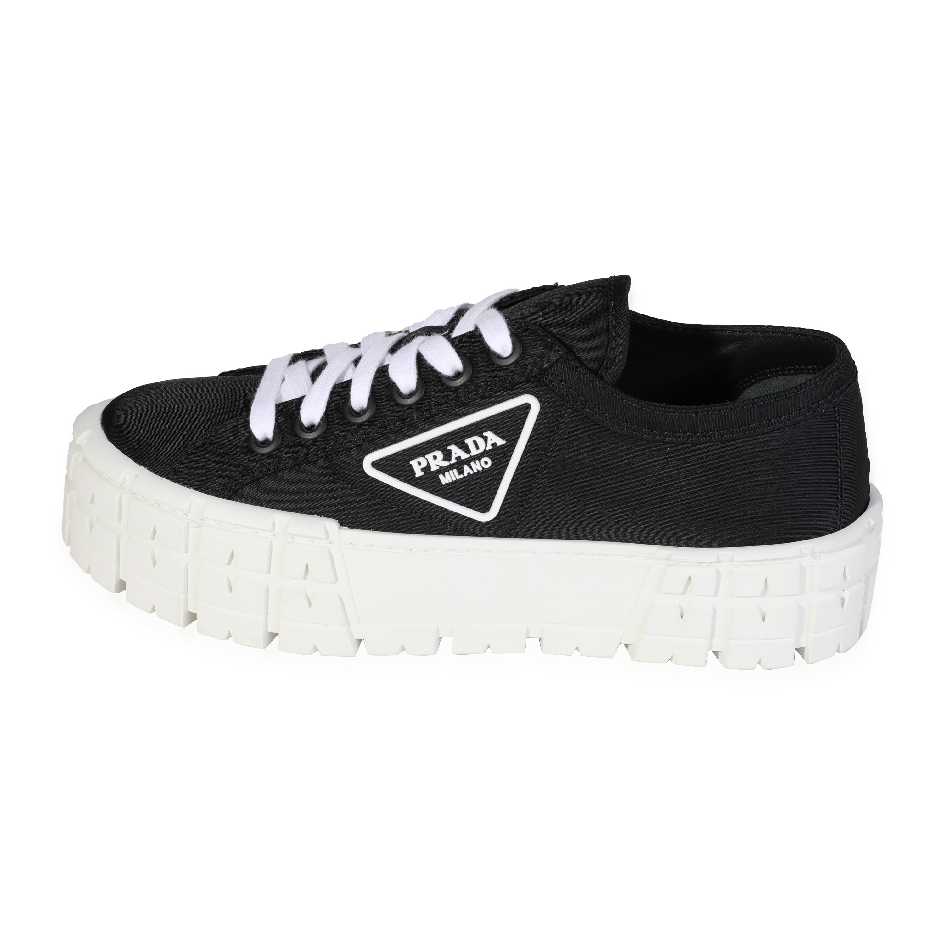 Prada, Prada -  Prada Wmns Gabardine Wheel Platform 'Black' (39 EUR)